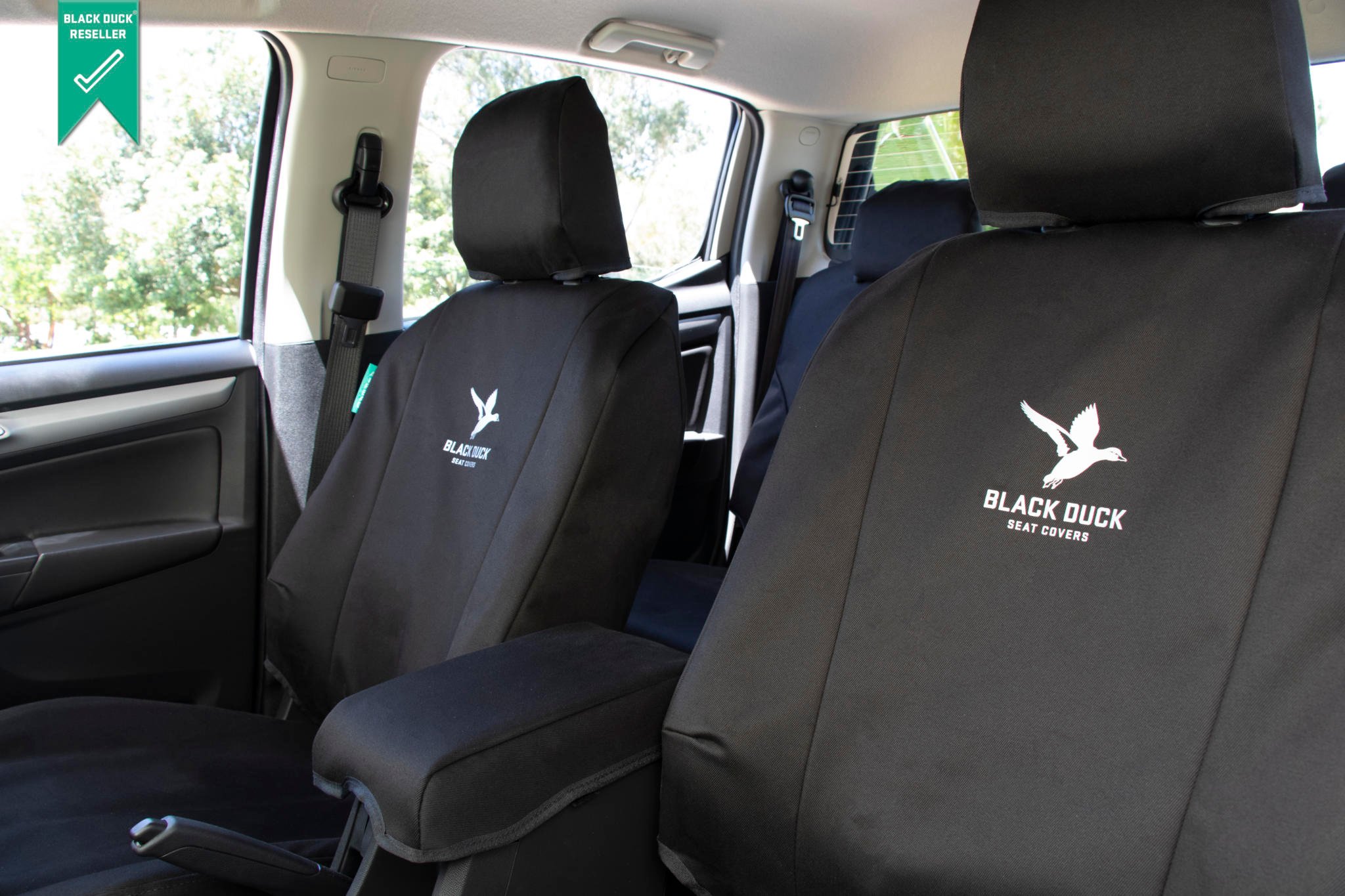 Black Duck Seat Covers - Bull Motor Bodies