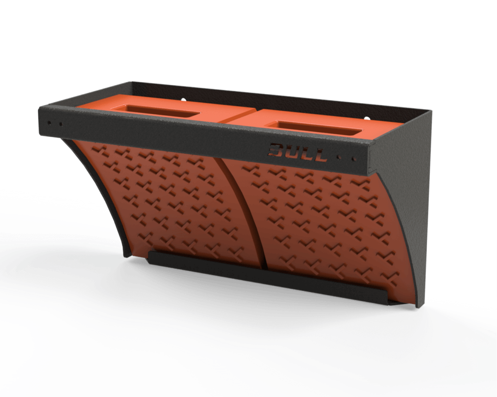 Wheel Chock Holder and 2 x Chocks Bull Motor Bodies